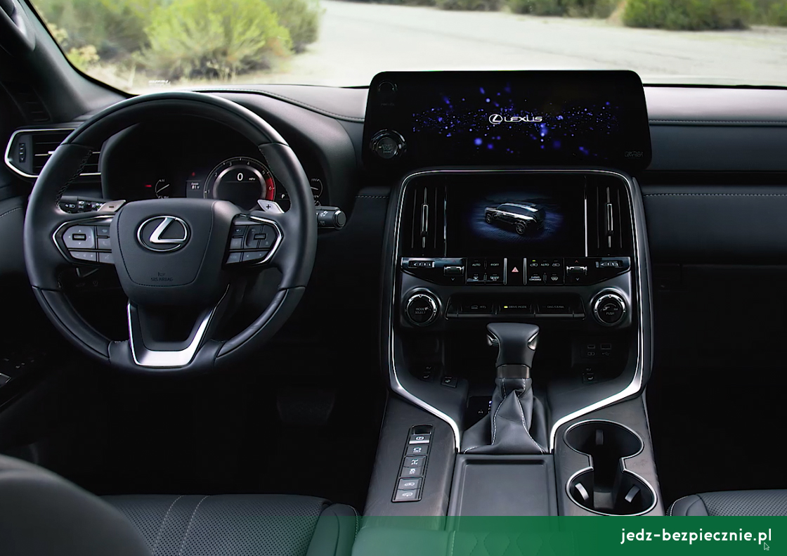 Premiera tygodnia - Lexus LX IV - kokpit z dwoma ekranami dotykowymi